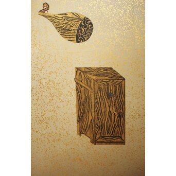 雛道具図 屏風 一双　Z651 