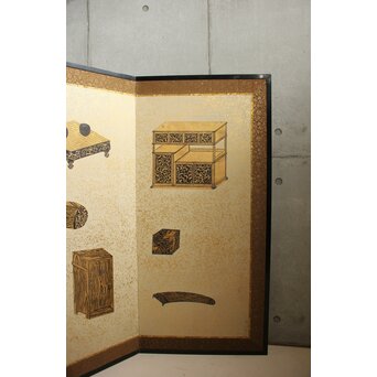 雛道具図 屏風 一双　Z651 