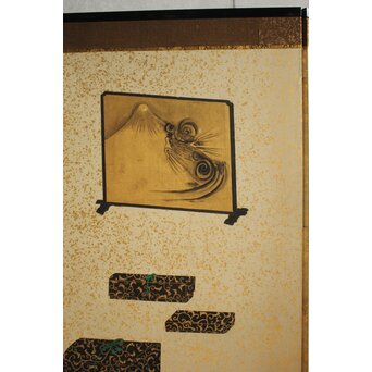 雛道具図 屏風 一双　Z651 