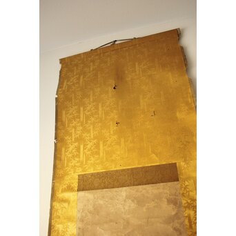 小玉貞良かアイヌ イオマンテ図 紙本掛軸　Z653 