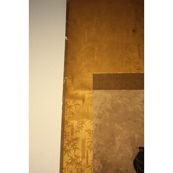 小玉貞良かアイヌ イオマンテ図 紙本掛軸　Z653 