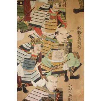 武田二十四将図 紙本掛軸　Z655 