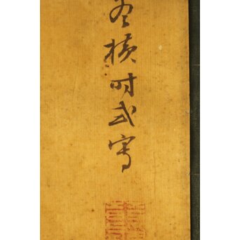 平時式 南蘋派か 猫と牡丹 絹本掛軸　Z657 