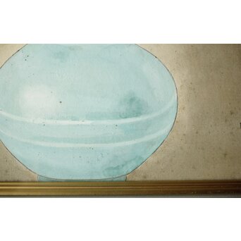 堀文子 花菖蒲 日本画額装　Z660 