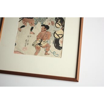 歌川国芳 浮世絵木版画 流行逢都絵希代稀物　Z663 