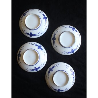 色絵鍋島 芙蓉文中皿 4客　P559 