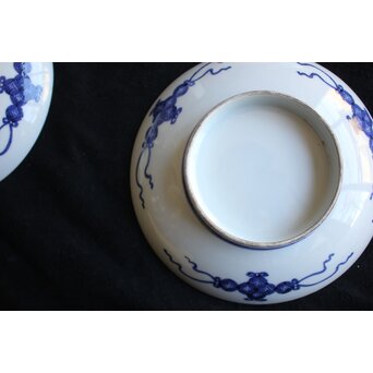 色絵鍋島 芙蓉文中皿 4客　P559 