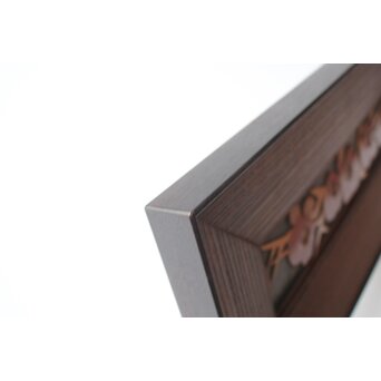 音丸耕堂 彫漆額 共箱　Q389 