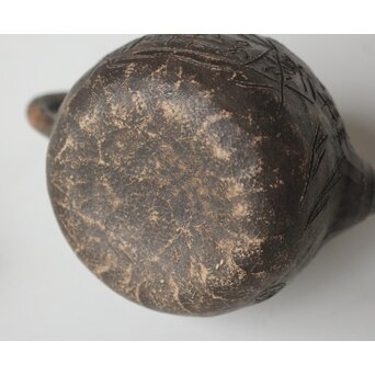 倣 青木木米 漢詩彫 赤壁図 急須　P561 