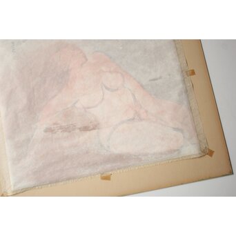 丸木位里 裸婦 額装　Z667 