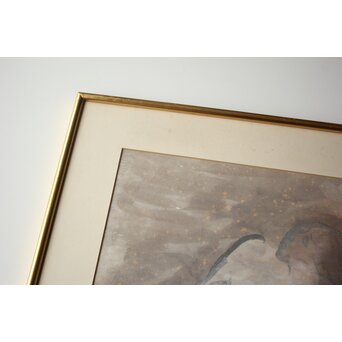 丸木位里 裸婦 額装　Z667 