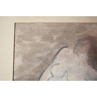 丸木位里 裸婦 額装　Z667 