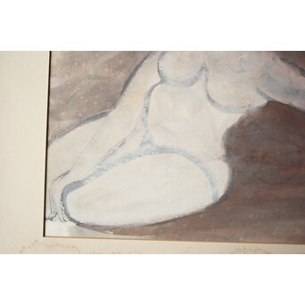 丸木位里 裸婦 額装　Z667 