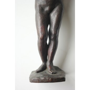 建畠覚造「惟 MEDITATION」ブロンズ 裸婦 共箱　M463 