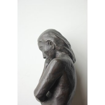 建畠覚造「惟 MEDITATION」ブロンズ 裸婦 共箱　M463 