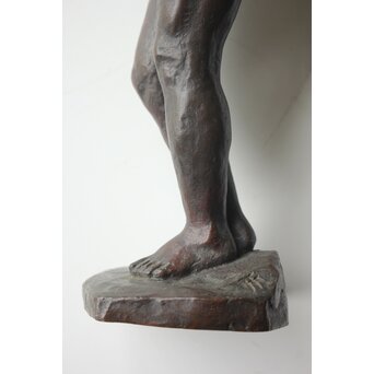 建畠覚造「惟 MEDITATION」ブロンズ 裸婦 共箱　M463 