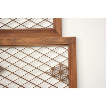 中型 組子欄間 2枚1組　R0482 