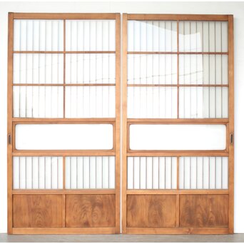 障子風 ガラス戸 2枚1組　GD0292 ウラ