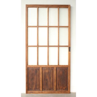 面取欅腰板 ダイアガラス戸　GD0294