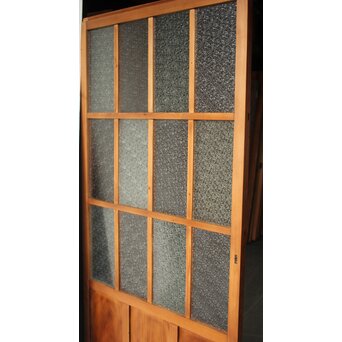 面取欅腰板 ダイアガラス戸　GD0294 