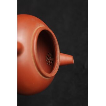 二代 山田常山 宜興風朱泥 後手急須 一双　P565 