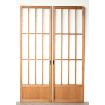 モールガラス 細身ガラス戸 2枚1組　GD0297 ウラ