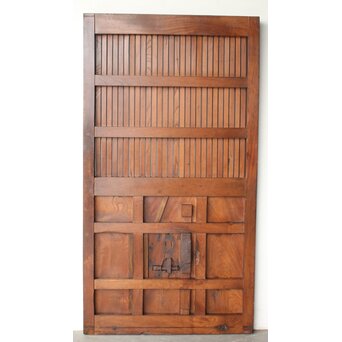 重厚総欅 巾着金具格子蔵戸　W0208Y ウラ