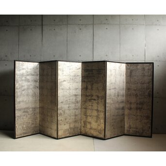 中型 銀屏風 六曲一隻　Z673