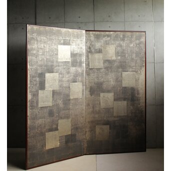 銀屏風 二曲一隻　Z674