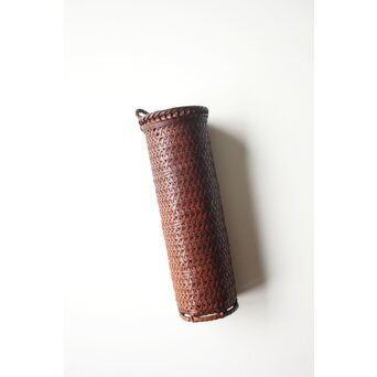 石川四海 筒型竹籠 花生　U381