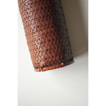 石川四海 筒型竹籠 花生　U381 