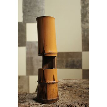 七代 駒沢利斎 竹花入　U382 