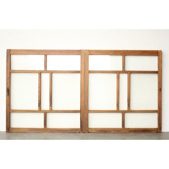 枯れた小型ガラス戸 2枚1組　GD0298 ウラ