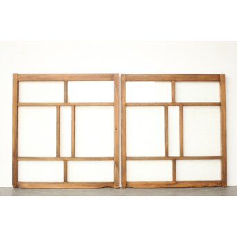 枯れた小型ガラス戸 2枚1組　GD0298
