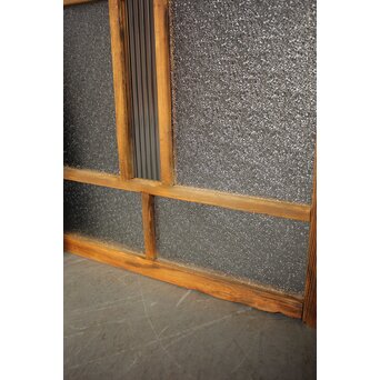 枯れた小型ガラス戸 2枚1組　GD0298 