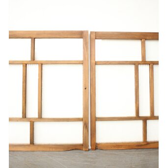 枯れた小型ガラス戸 2枚1組　GD0298 