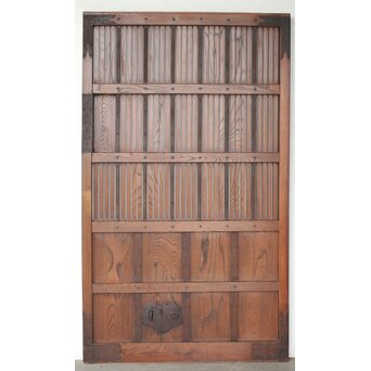 総欅格子蔵戸　W0209