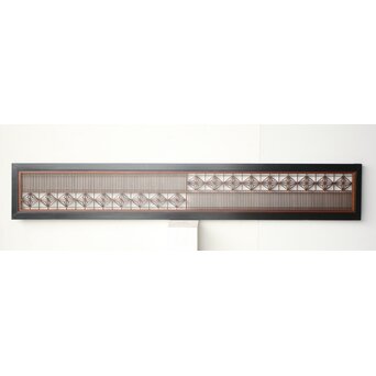 長尺 黒枠組子欄間　R0486