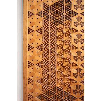 多種デザイン 組子細工 壁掛　R0487 