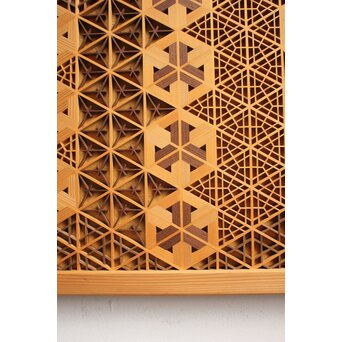 多種デザイン 組子細工 壁掛　R0487 