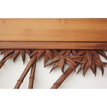 井波彫刻欄間 市山玉香 竹 2枚1組　R0489 