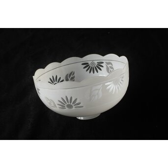 白被 切子電笠照明　A507