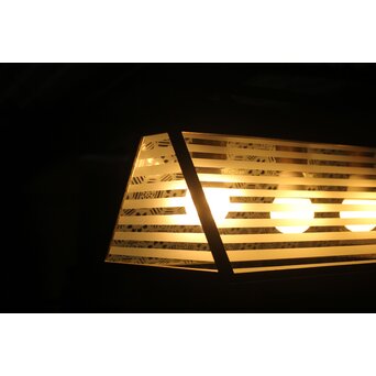 三角錐型 レトロ3灯照明　A508 