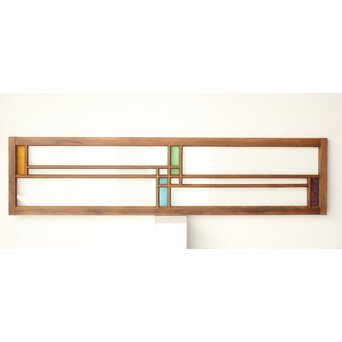 ダイア四色ガラスの欄間　R0492