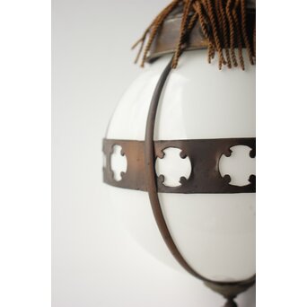 球体銅巻照明　A0514 