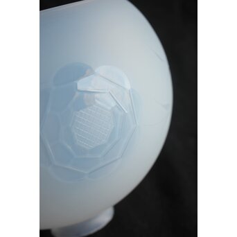 オパールセントガラス 切子電笠　A0518 