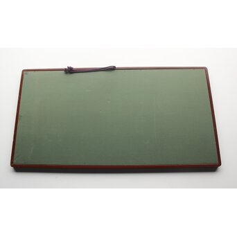 松林桂月 金地竹図 扁額 篆刻家 足達畴邨印使用　Z689 