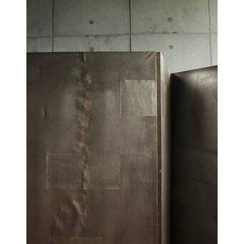 銀屏風 六曲一双　Z692 破れも込みでの雰囲気