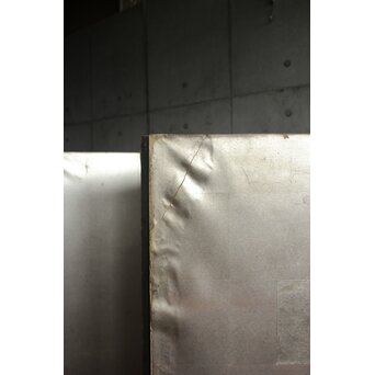 銀屏風 六曲一双　Z692 破れの修復等あり