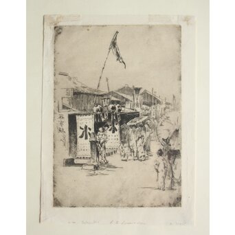 H. Ivan, Neilson「Tokyo」銅版画　Z699